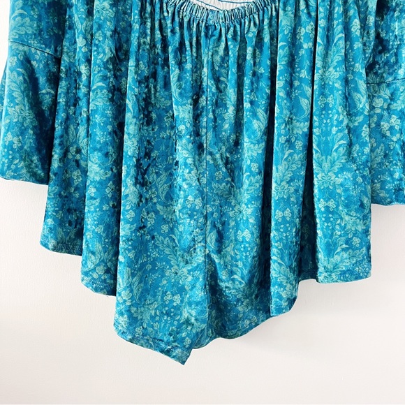 NWOT Free People Bali Tightrope Romper - Blue Size Large - Picture 7 of 10